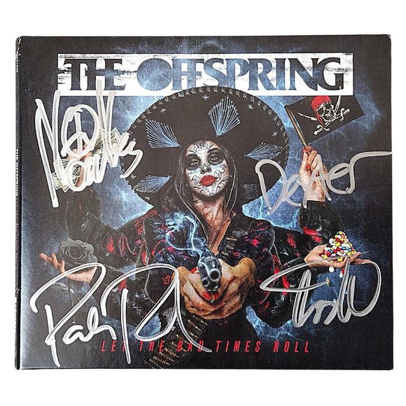 The Offspring Signed Let The Bad Times Roll CD Cover Beckett Autograph Album - Picture 1 of 6